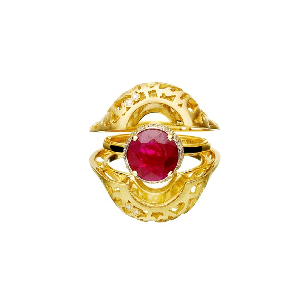 Hayat Albi Ring by Alia Mouzannar from AWM  for the Brave Heart Fund